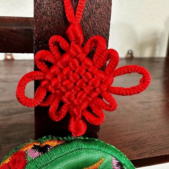 Green animal Chinese decorative  tassel hanging ornament - Picture 3 of 8